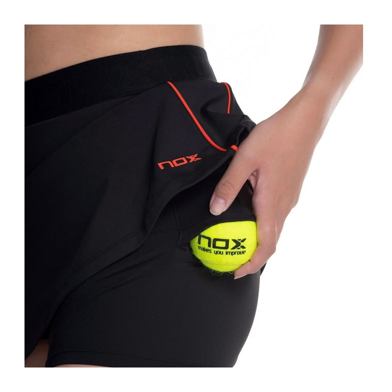 Falda Nox Team Negra  ⭐️ Mejores Ofertas En Moda Padel