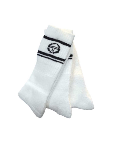 Calcetines Sergio Tacchini – Pack de 3 Pares Blancos
