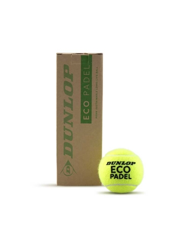 Cajon Dunlop Eco Padel - Pelotas sostenibles y resistentes