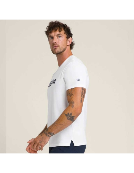 Camiseta Wilson Easy Street Blanca | Textil Pádel Hombre
