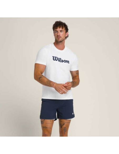 Camiseta Wilson Easy Street Blanca | Textil Pádel Hombre