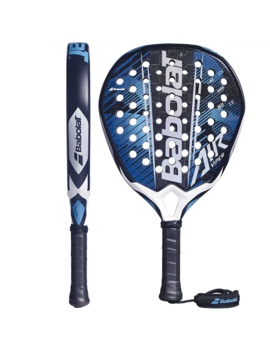 Pala Babolat Air Viper 2.6, diseñada para el jugador explosivo, ágil y ofensivo que busca dominar el punto en la red .