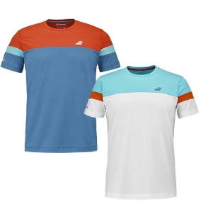 Camiseta Babolat Crew Neck Tee, prenda ligera y transpirable diseñada para ofrecer confort, movilidad y estilo en pista.