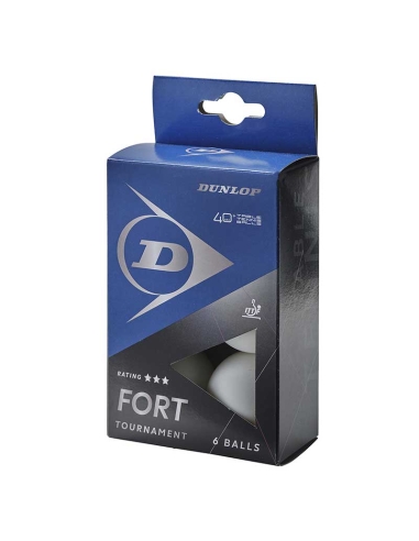 Pelotas de ping pong Dunlop Fort 6 Balls – Pack de 6 pelotas para interior, nivel avanzado
